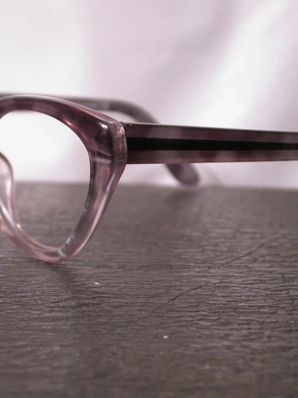 Francis Klein Capri Stylish Pearl Smoke Clear Eyeglasses Hand Made in France